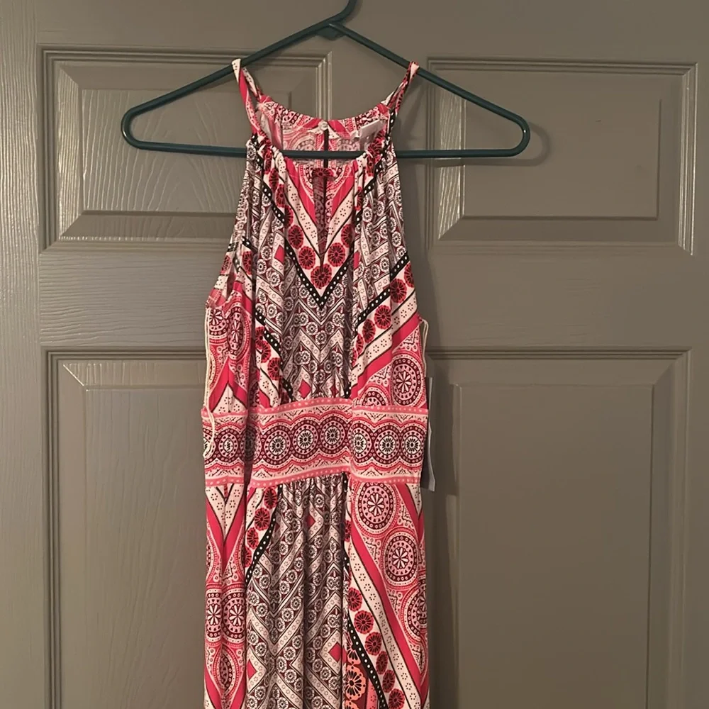 London Times Full Length Halter Dress. U.S. 6 - Picture 3 of 13